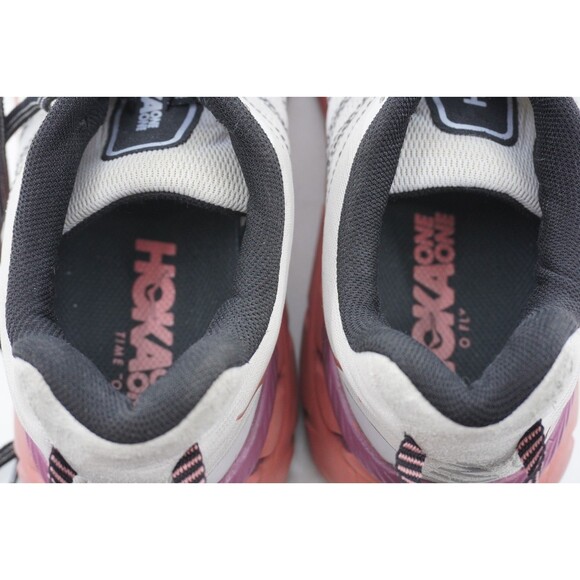 Hoka One One Clifton 6 Womens Sz 9 White Pink Running Walking Sneakers Comfort - Picture 7 of 7